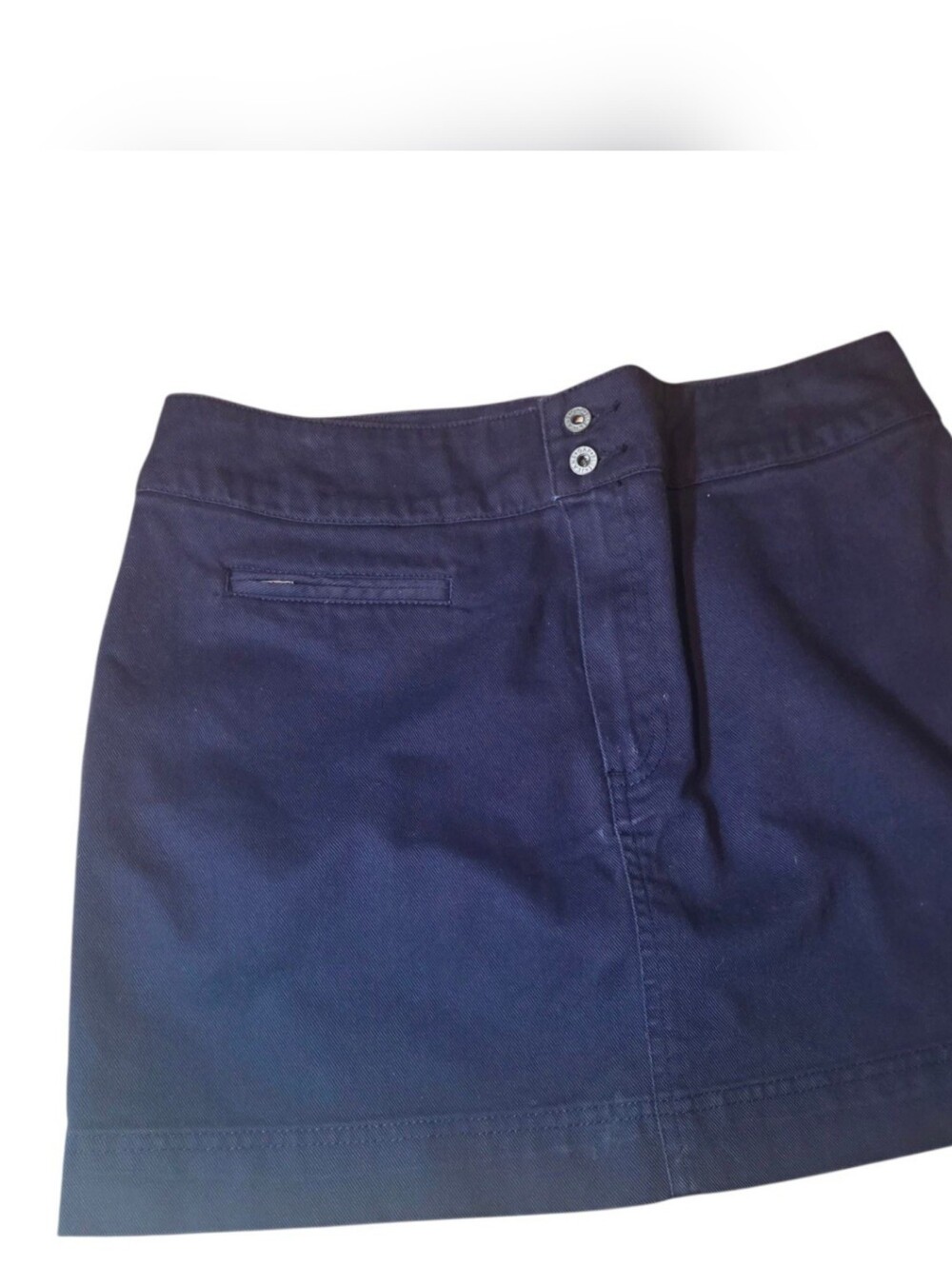 Gap Skirt Vintage Mini Cotton Denium Navy Blue Womens Size 8